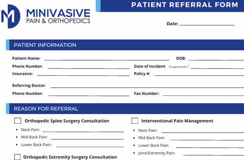 Minivasive Referral Form